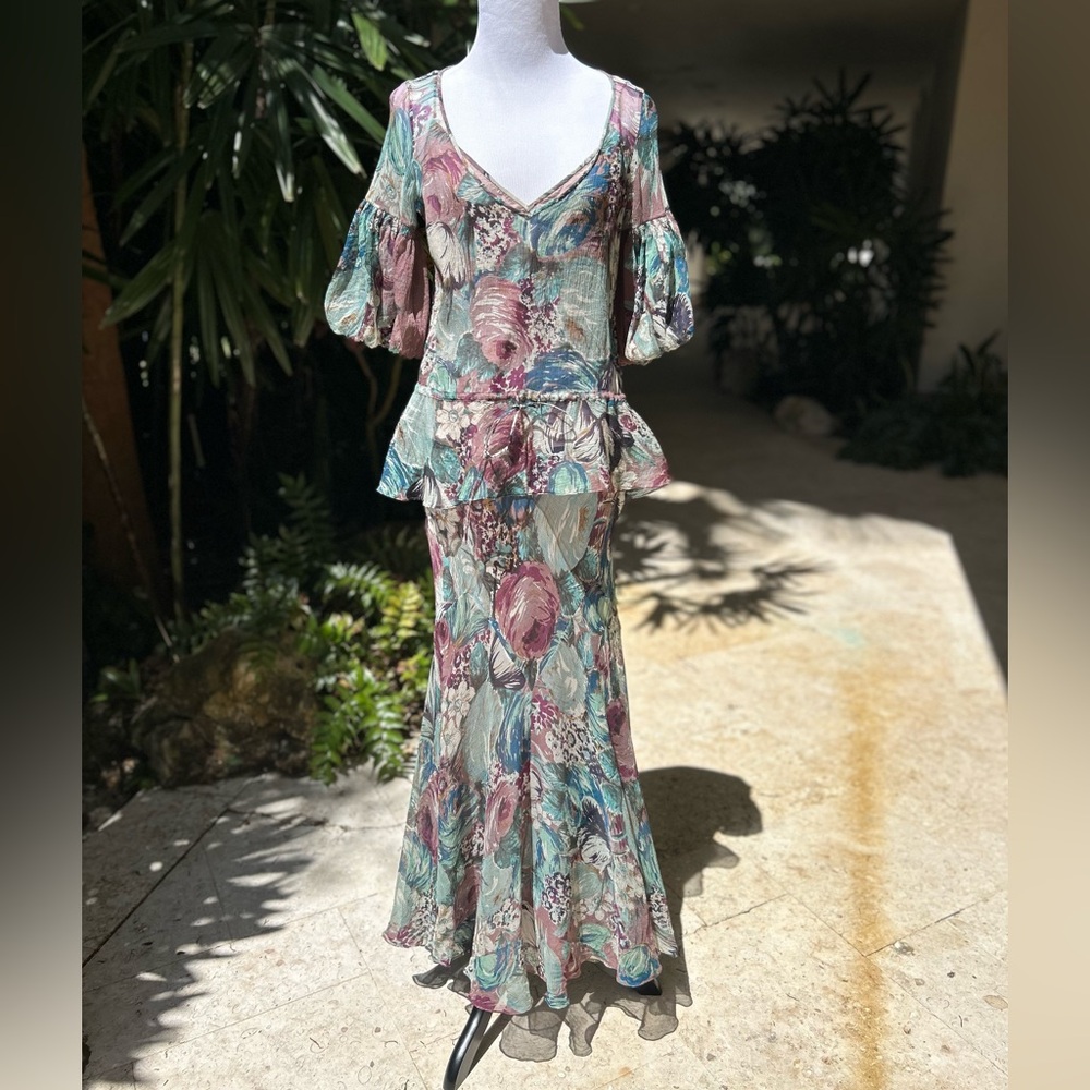 Nicole Farhi vintage skirt and blouse set size US 8